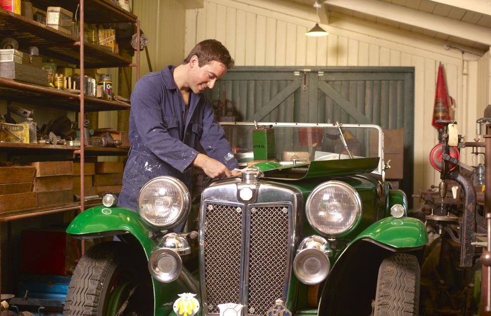 Repairing a classic car