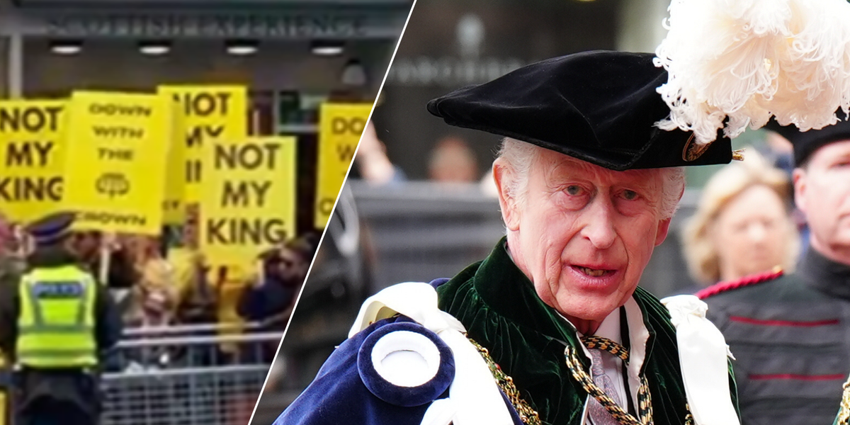NextImg:King Charles targeted by protesters in Scotland as Camilla and Edward receive special honour
