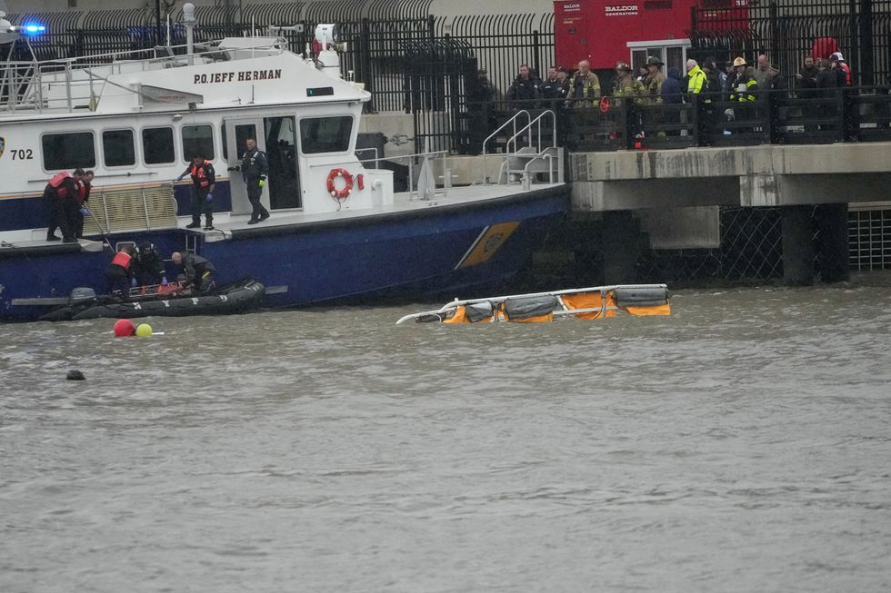 Rescue teams at the scene