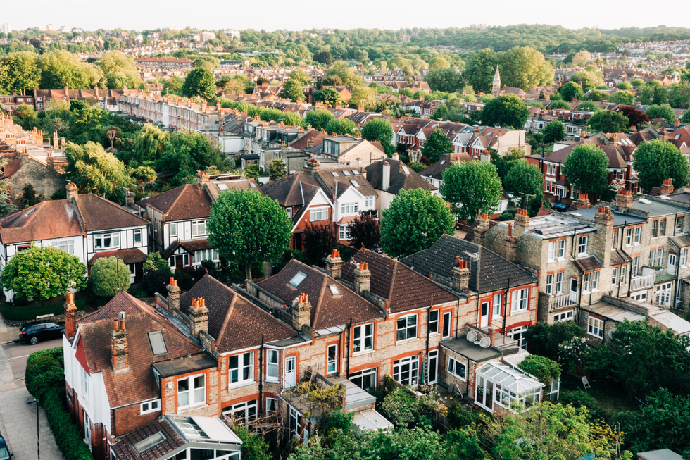 Residential neighbourhood - bird's eye view
