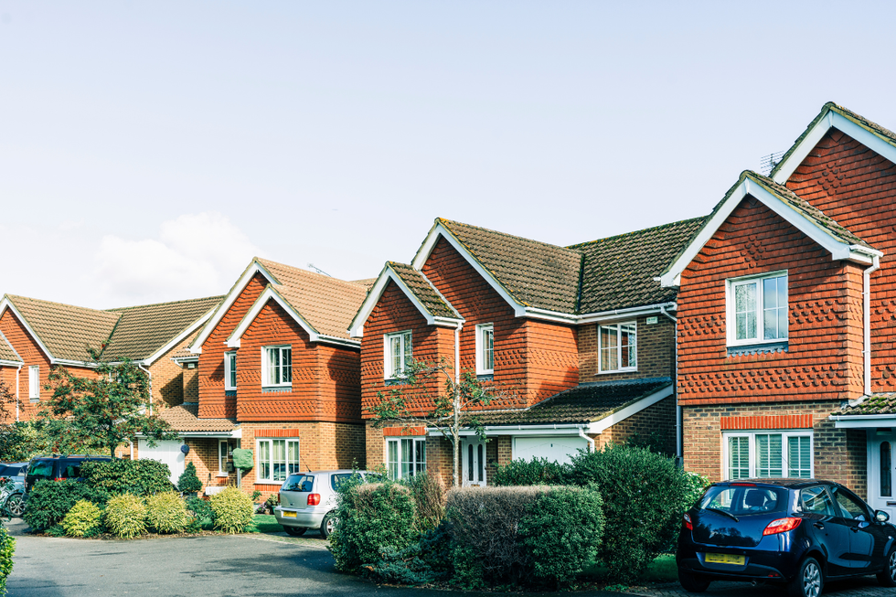 Residential street in the UK
