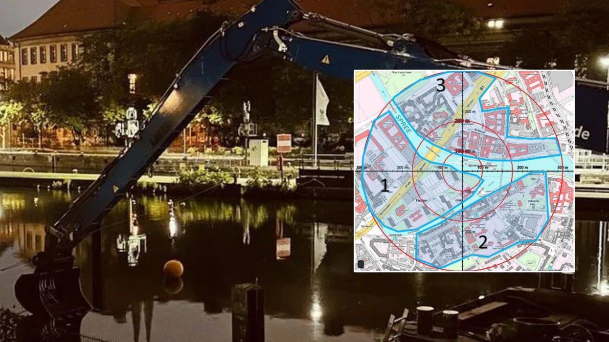 Residents had to leave their homes while teams dealt with the unexploded bombs