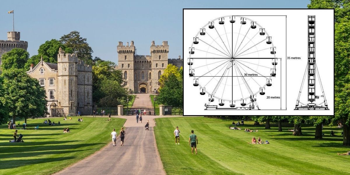 NextImg:Ferris wheel stretching 115ft high sparks fury after plans to build attraction just 400m from Windsor Castle