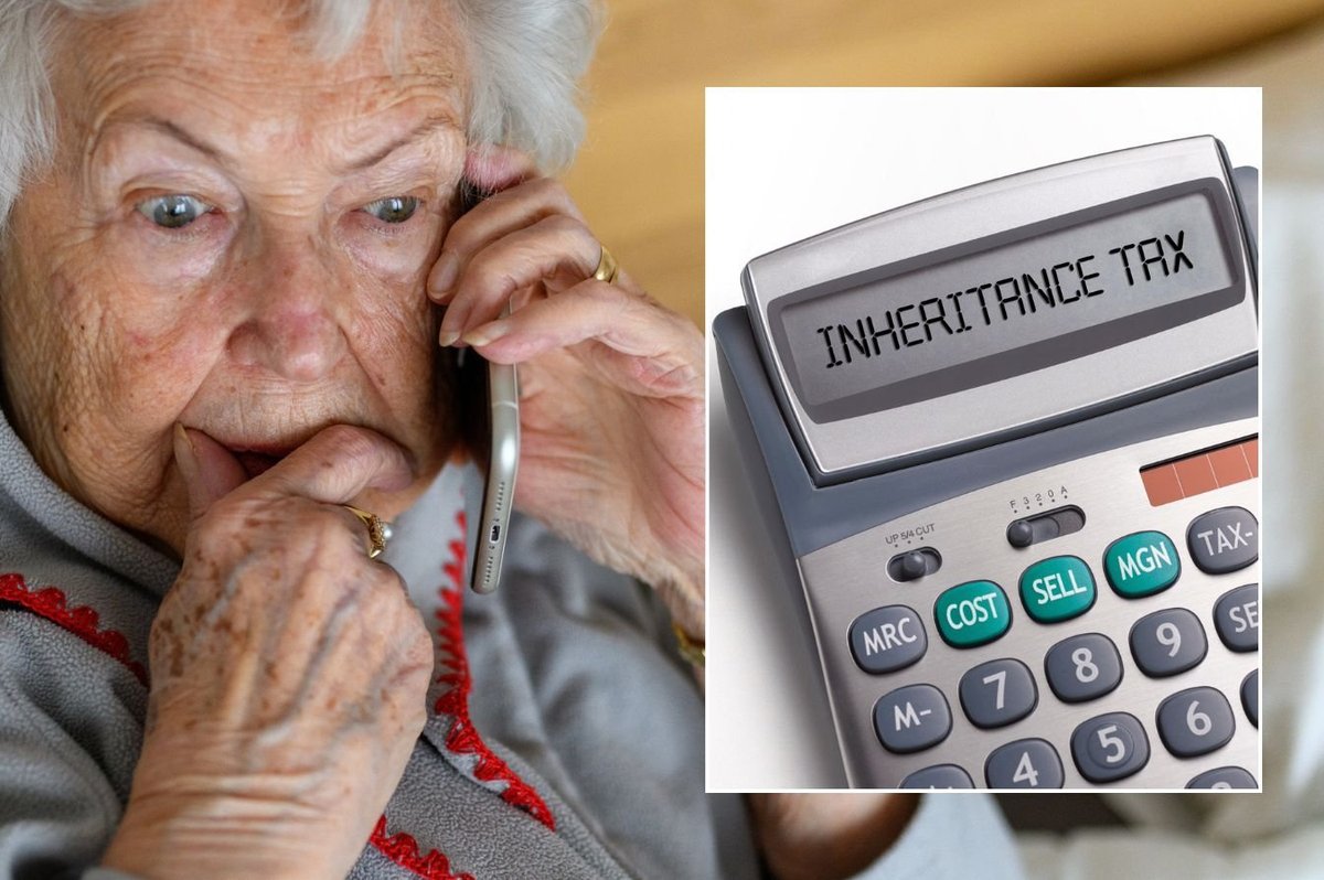 Retired woman and inheritance tax on calculator