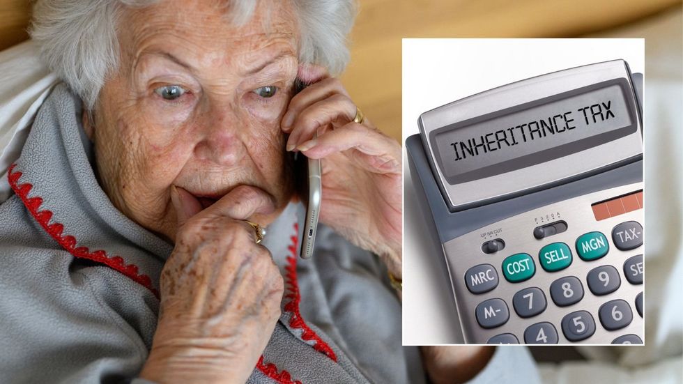 Retired woman and inheritance tax on calculator