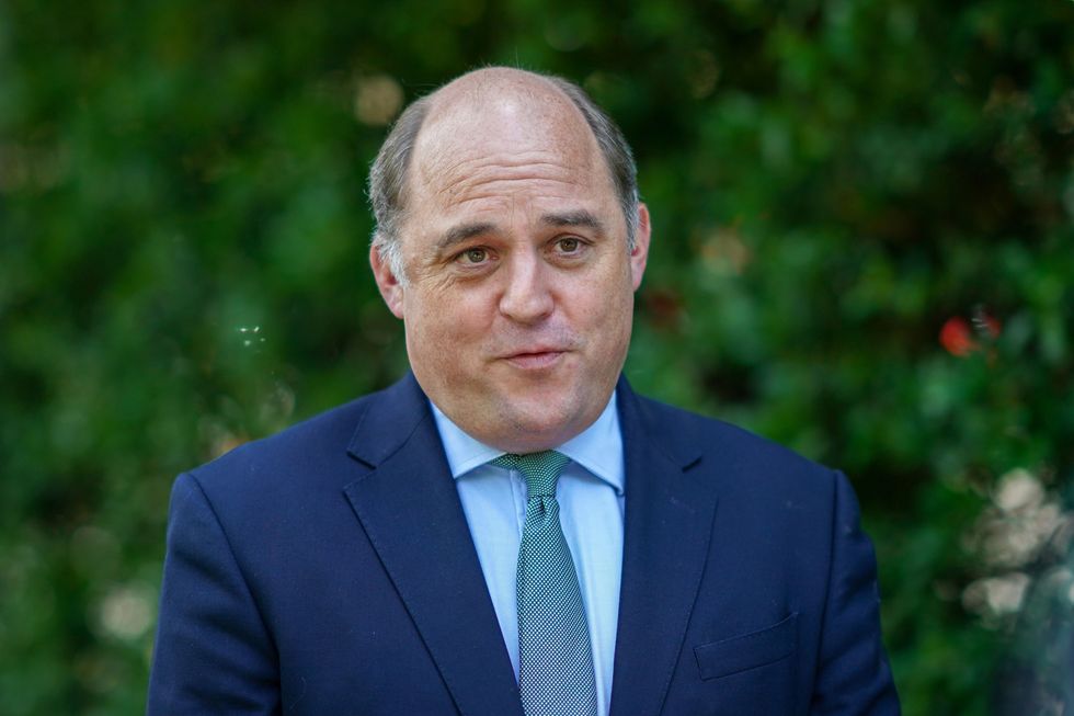 RETRANSMITTING REMOVING EMBARGO Defence Secretary Ben Wallace speaks to the media after he joined leadership candidate Liz Truss during a visit to the Reliance Precision engineering company in Huddersfield, Yorkshire, as part of the campaign to be leader of the Conservative Party and the next prime minister. Picture date: Monday August 8, 2022.