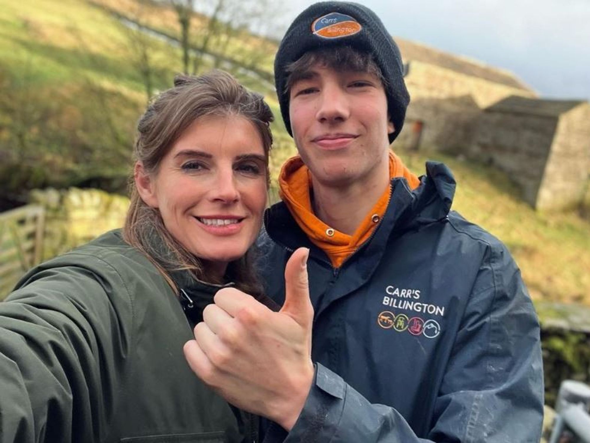 Reuben Owen and mum Amanda Owen