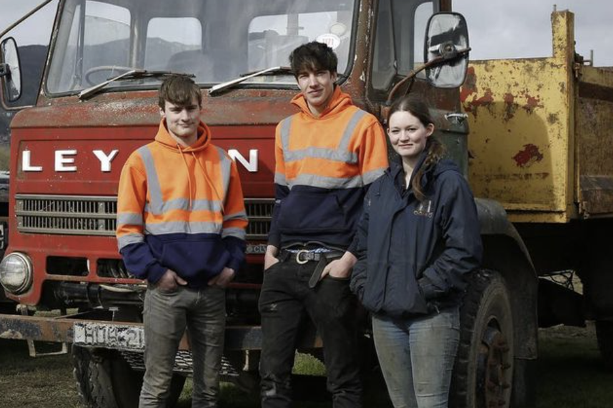 Reuben Owen, Sarah Dow and Tommy McWhirter