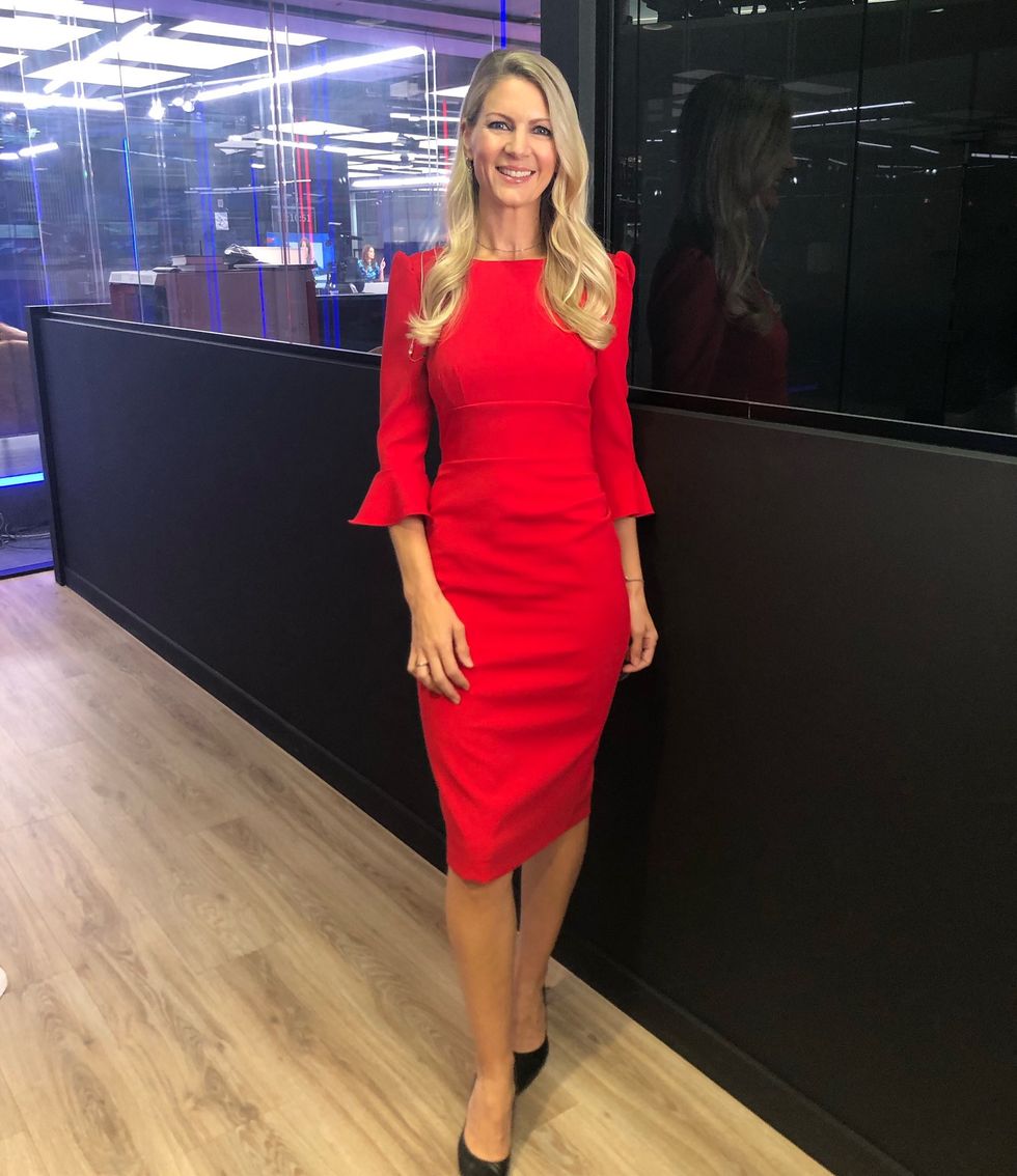 Rhiannon Jones GB News studio