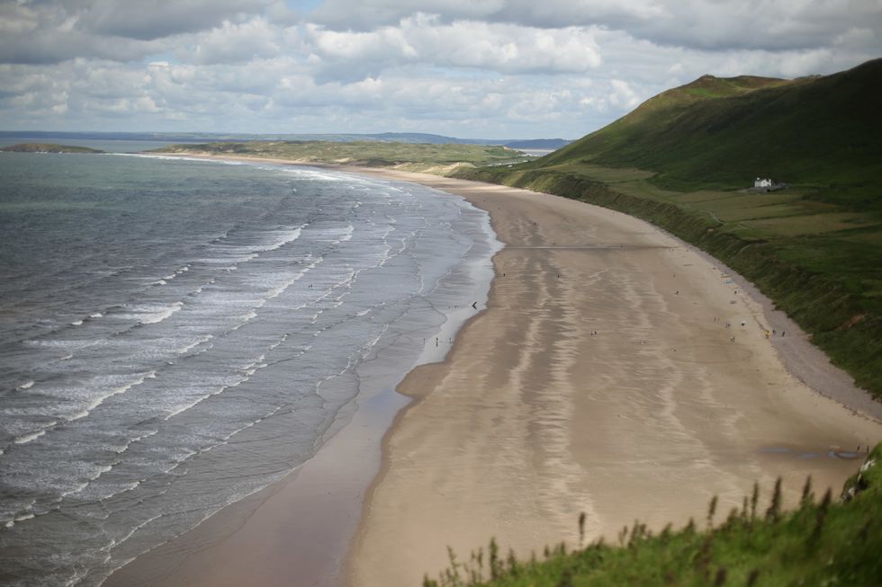 Rhossili beach Swansea