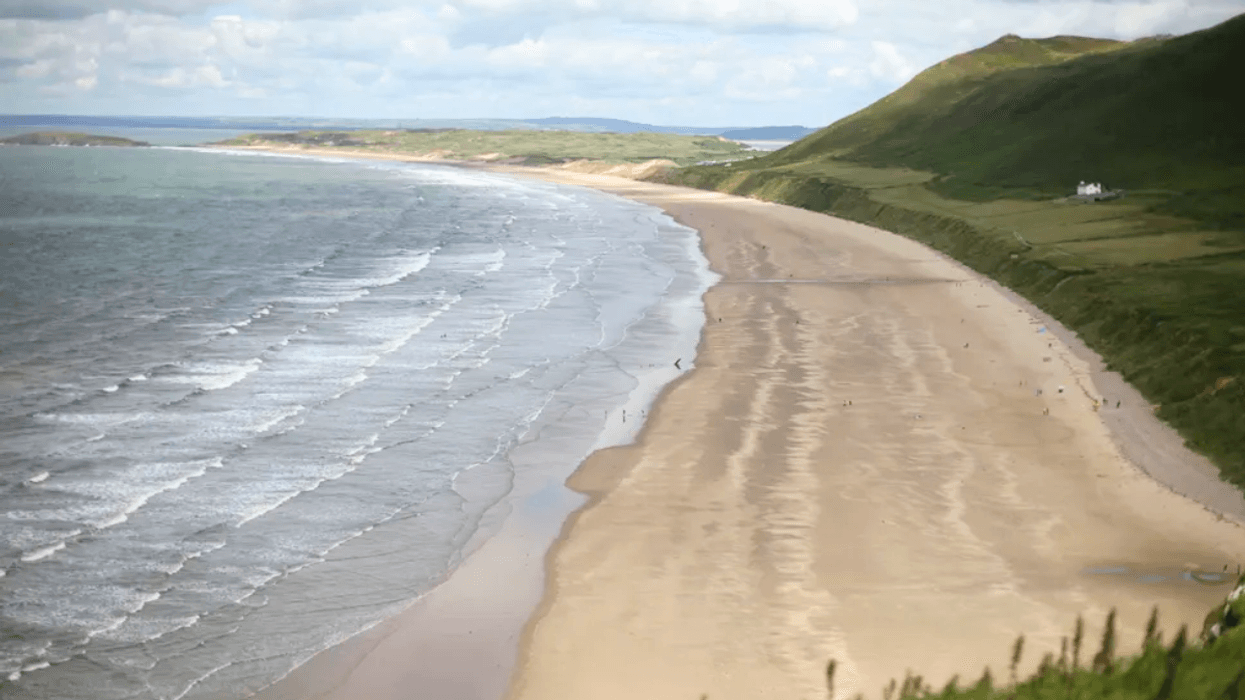 Rhossili beach Swansea