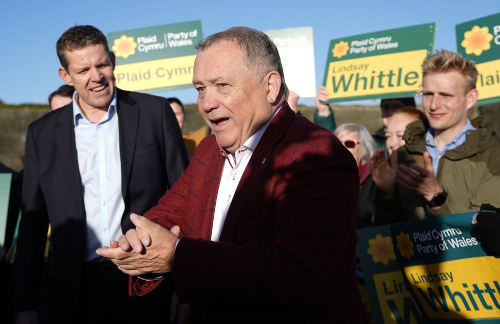 Rhun ap Iorwerth celebrated Lindsay Whittle's victory in Caerphilly last October