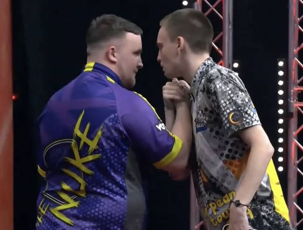 Ricardo Pietreczko confronted Luke Littler at the Belgian Darts Open