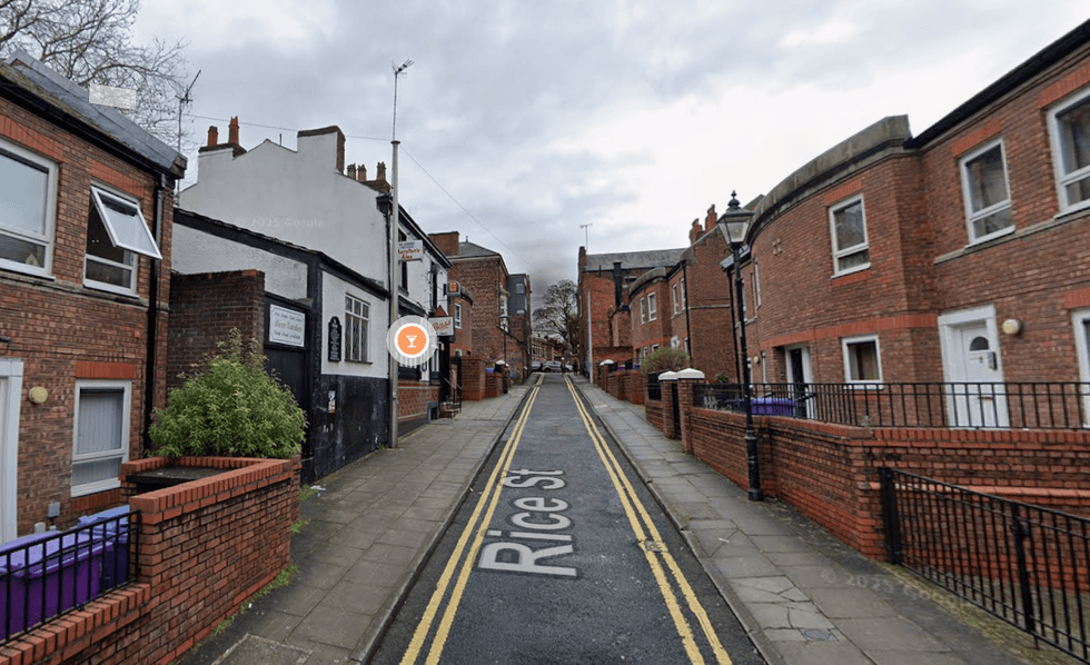 Rice Street in Liverpool showing Ye Cracke