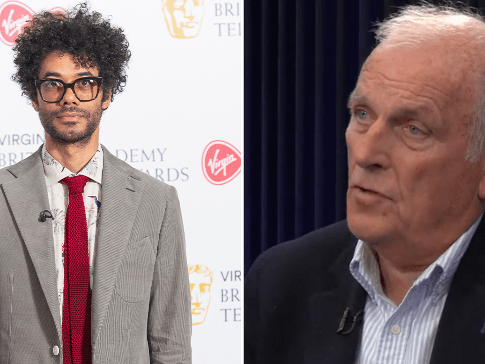 Richard Ayoade and Kelvin MacKenzie