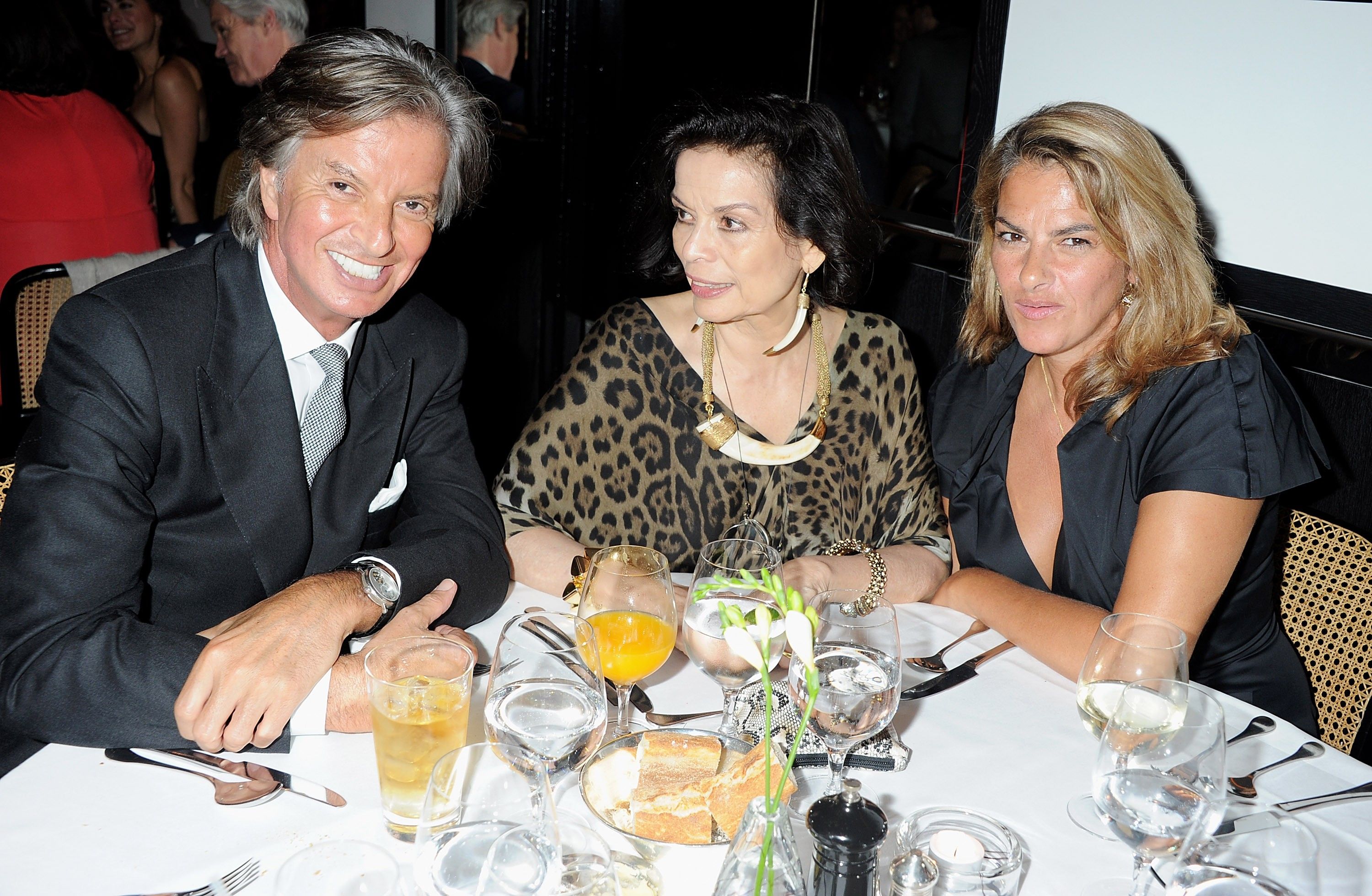 Richard Caring, Bianca Jagger and Tracey Emin
