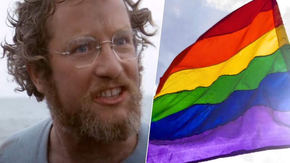 Richard Dreyfuss/Pride flag