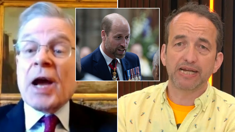 Richard Fitzwilliams, Graham Smith and an inset image of Prince William