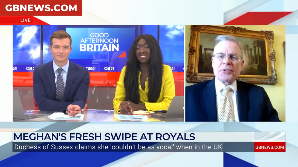 Richard Fitzwilliams on GB News with Cameron Walker and Nana Akua