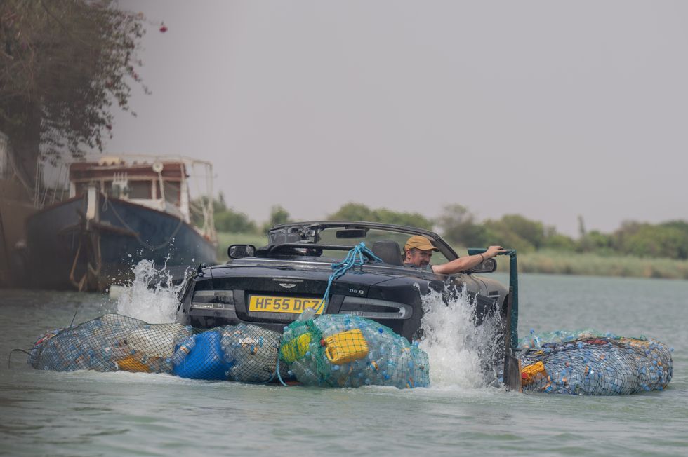 Richard Hammond in his Aston Martin Volante