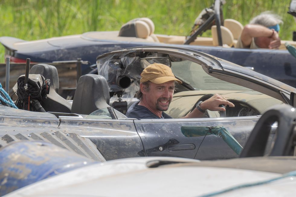 Richard Hammond in his Aston Martin Volante
