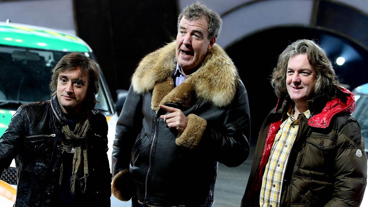 Richard Hammond, Jeremey Clarkson and James May from BBC television programme Top Gear