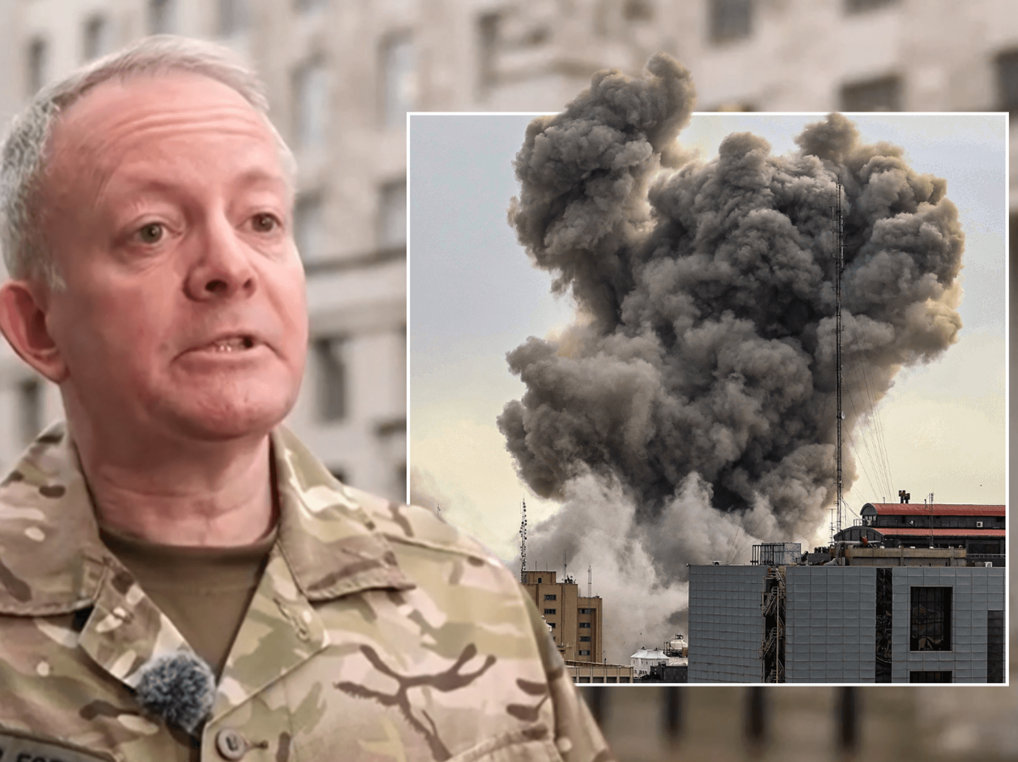 Richard Knighton; smoke above Tehran