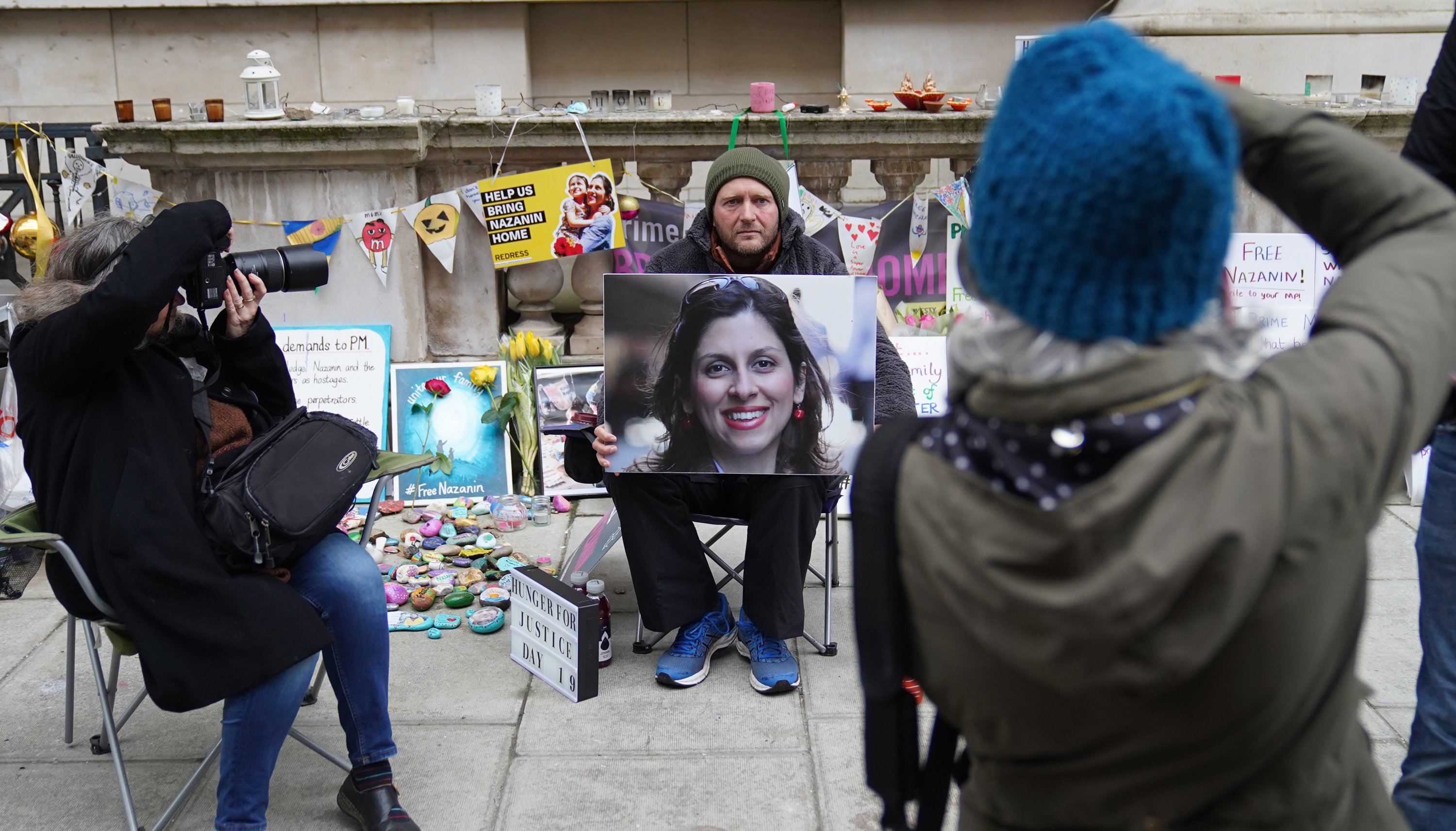 Richard Ratcliffe, the husband of Iranian detainee Nazanin Zaghari-Ratcliffe, on the 19th day of his hunger strike.