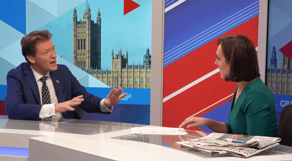 Richard Tice and Camilla Tominey