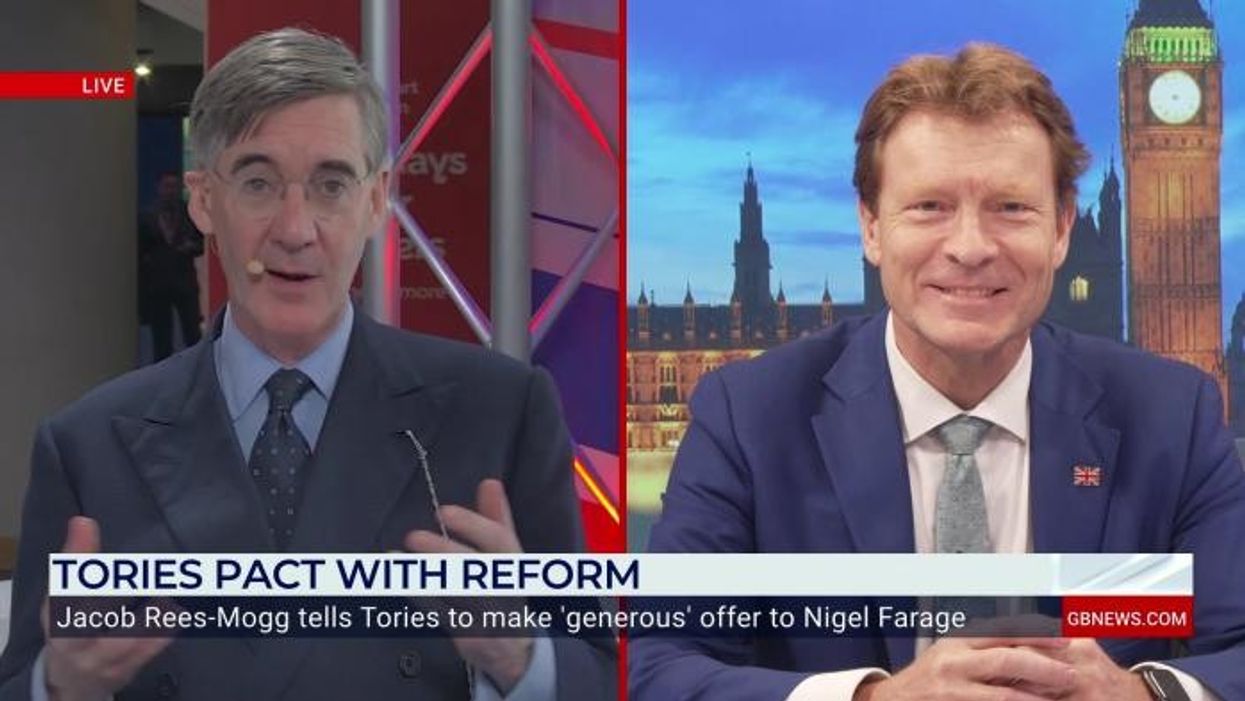 Richard Tice and Jacob Rees-Mogg in heated debate over Reform-Tory deal - 'We are just more ambitious!'