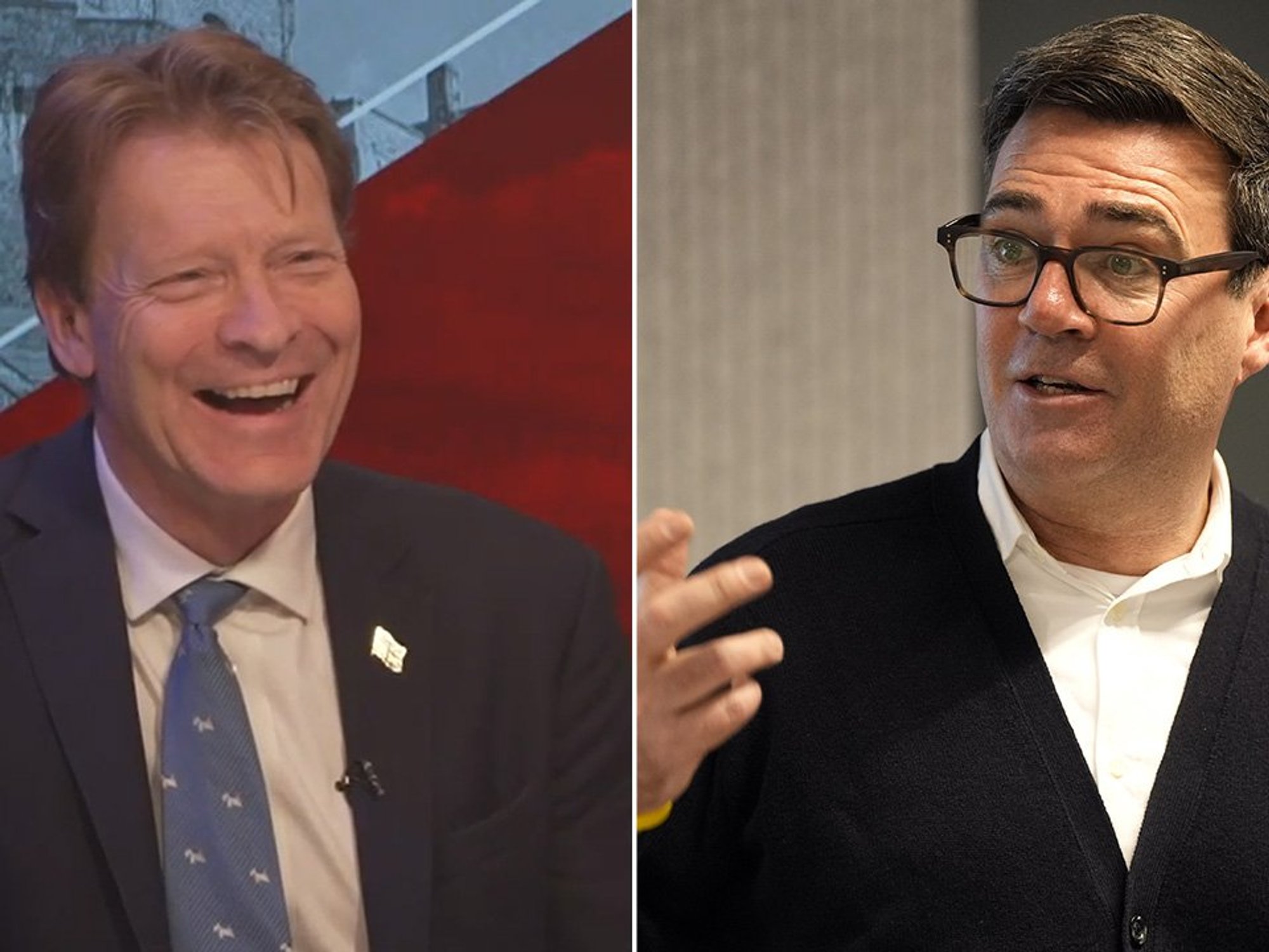 Richard Tice, Andy Burnham