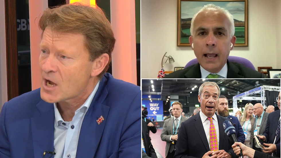 Richard Tice, Ben Habib and Nigel Farage