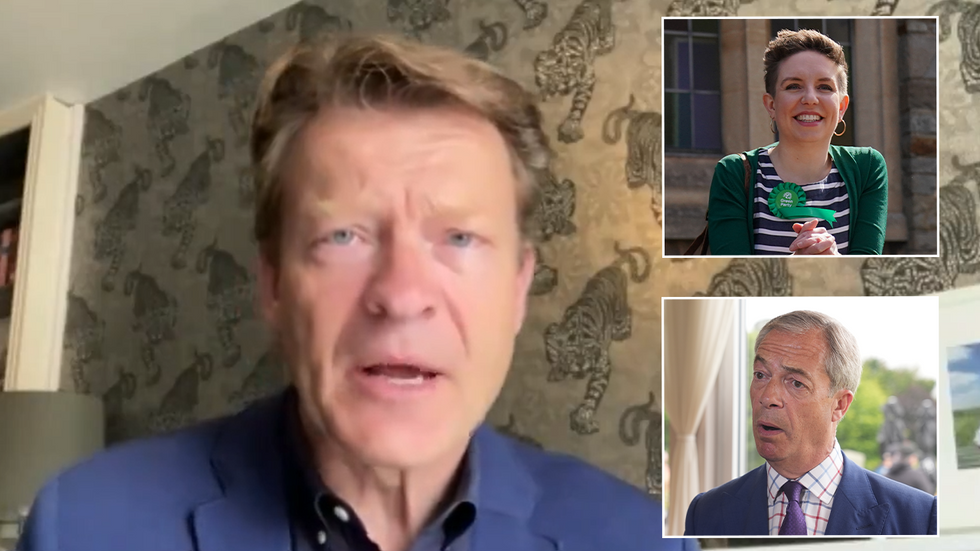 Richard Tice, Carla Denyer and Nigel Farage