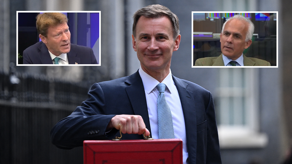 Richard Tice, Jeremy Hunt and Ben Habib
