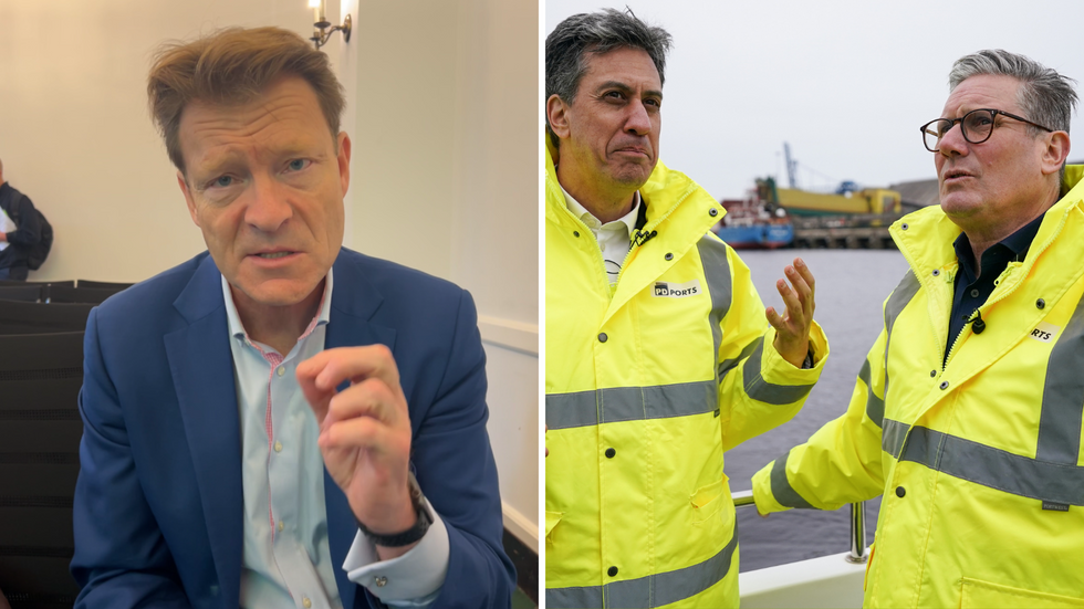 Richard Tice (left), Keir Starmer (right)
