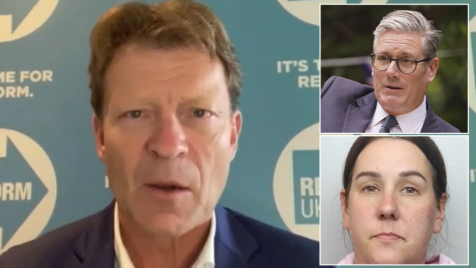Richard Tice, Lucy Connolly and Keir Starmer
