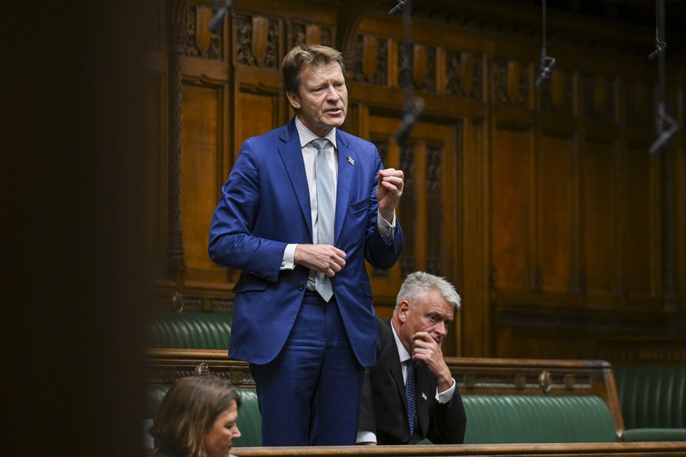 Richard Tice MP speaking in the House of Commons, London, as Secretary of State for Health and Social Care Wes Streeting announces his 10 year health plan