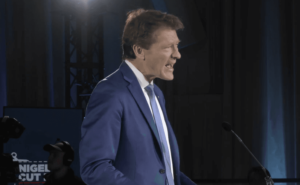 Richard Tice speaking at this morning's \u200b