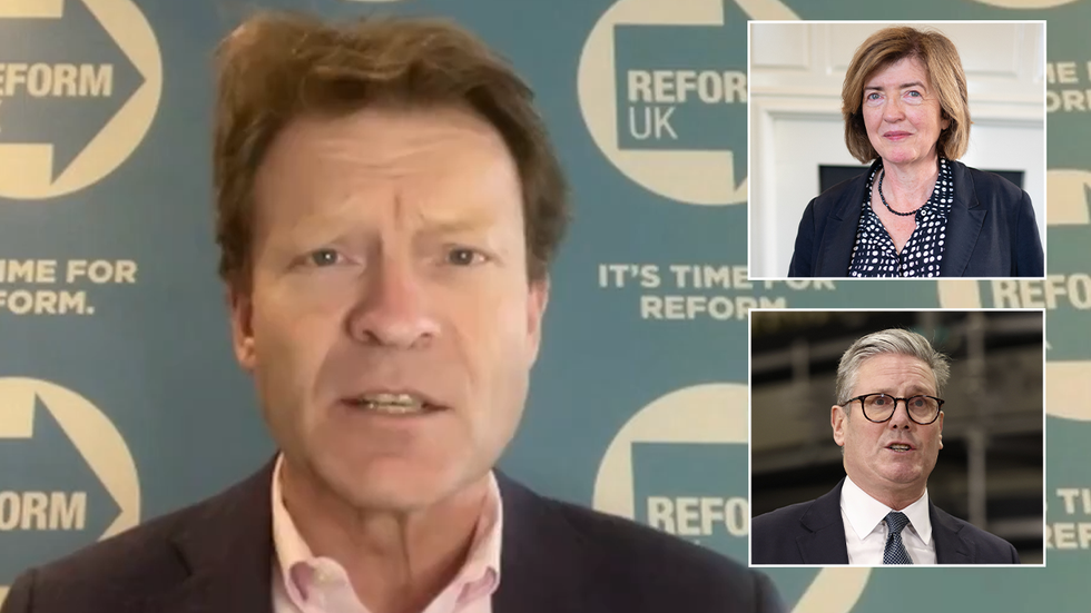 Richard Tice, Sue Gray and Keir Starmer