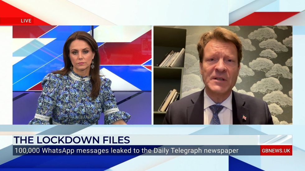 Richard Tice talking to Bev Turner