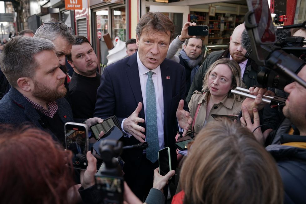 Richard Tice was being quizzed by journalists in Glasgow