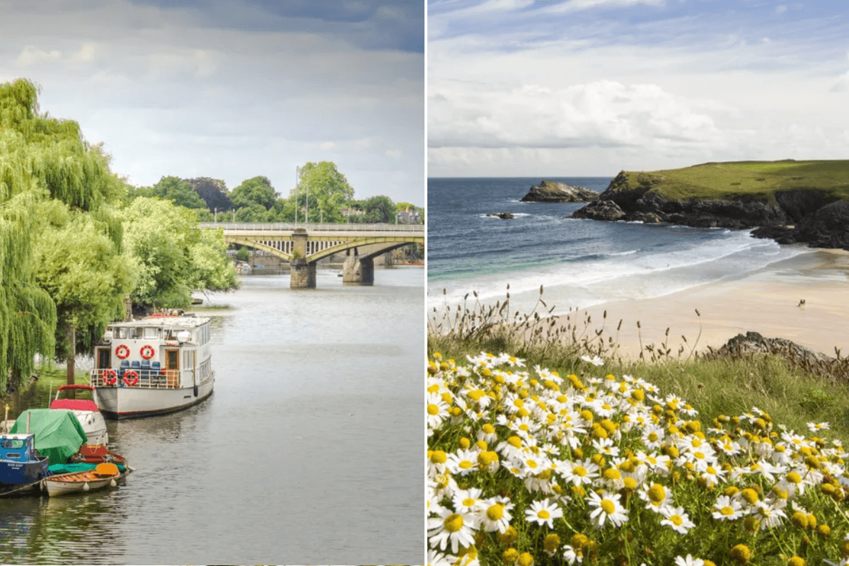 Richmond river / Pentire Point near Newquay, Cornwall