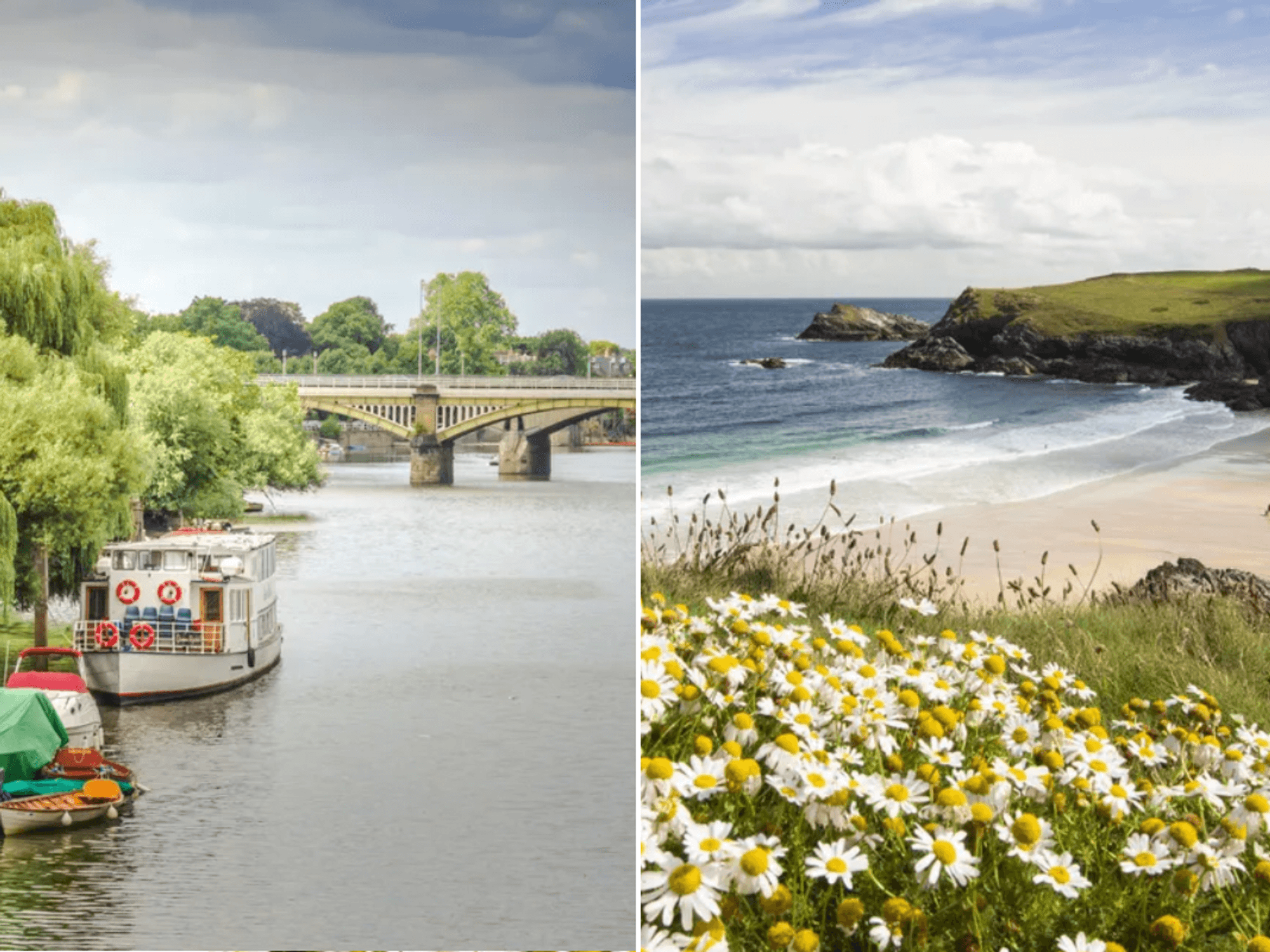 Richmond river / Pentire Point near Newquay, Cornwall