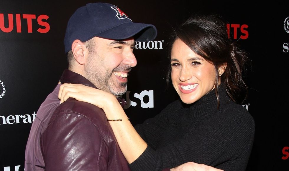 Rick Hoffman and Meghan Markle