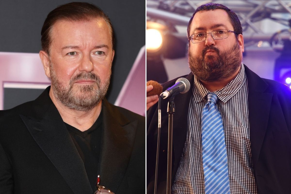 Ricky Gervais and Ewen MacIntosh