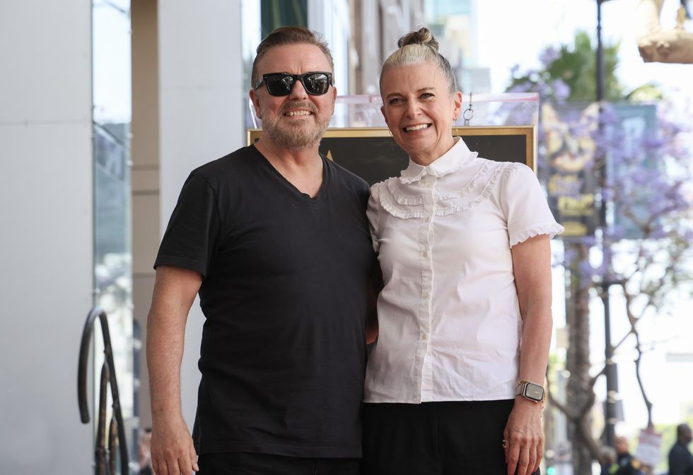 Ricky Gervais e Jane Fallon