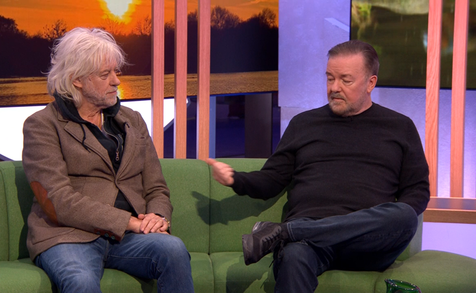 Ricky Gervais Bob Geldof