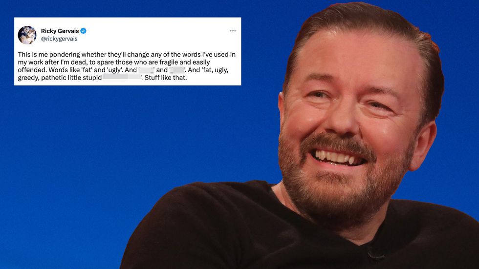 Ricky Gervais has taken a swipe at woke culture.