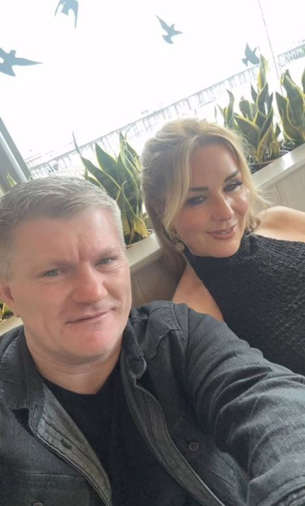 Ricky Hatton and Claire Sweeney
