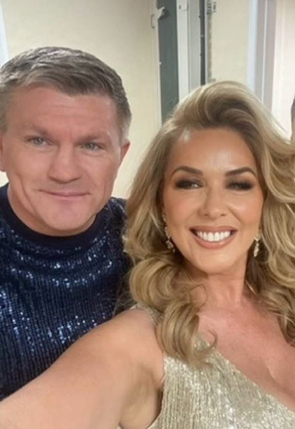 Ricky Hatton and Claire Sweeney